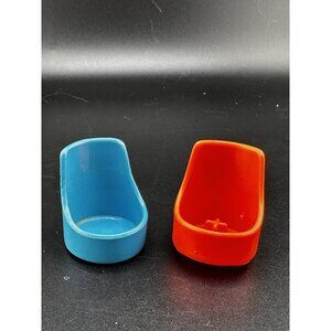 Vintage Kenner Tiny Tots Family Tree House 2 Chairs Blue Orange 1977 1970s GMFGI